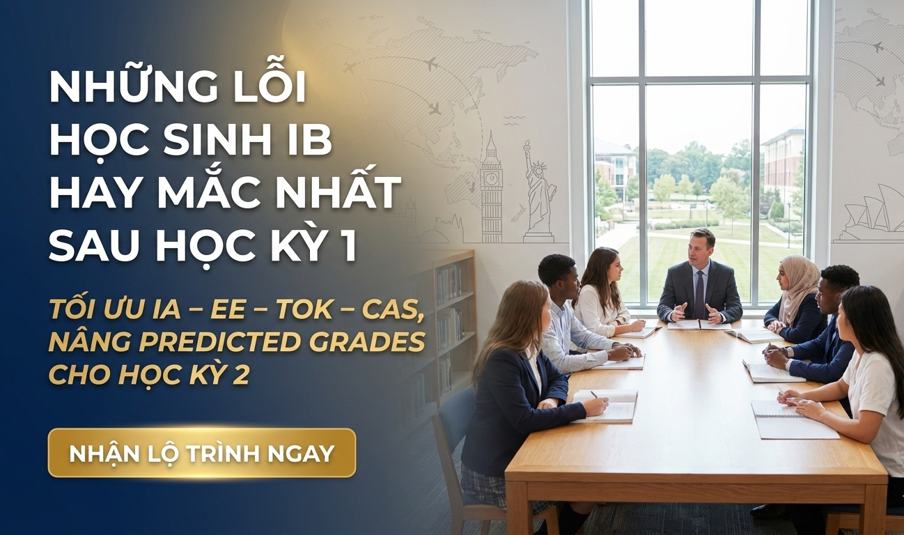 Những lỗi học sinh IB hay mắc nhất sau học kỳ 1 và cách bứt phá điểm số học kỳ 2